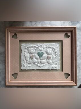 vintage 3D Figi Graphics cast paper art, created and signed by the artist